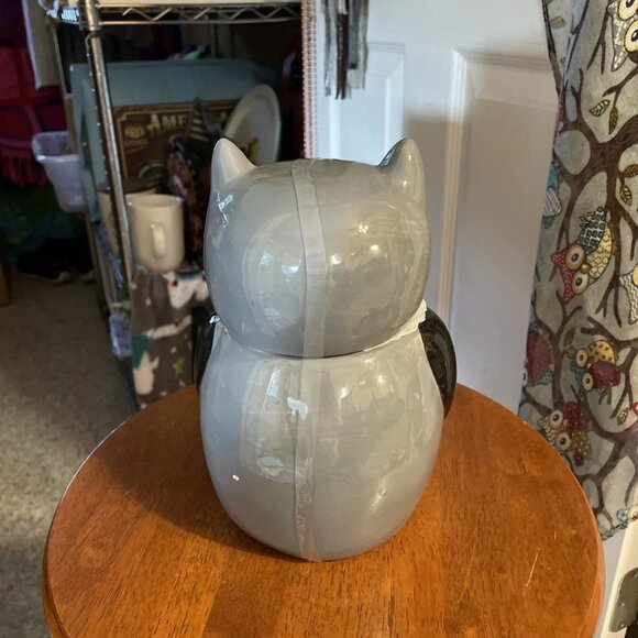 Transpac Little Village Vampire Bat Cookie Canister ~Shelly Comiskey ~ NWOT - Picture 3 of 6